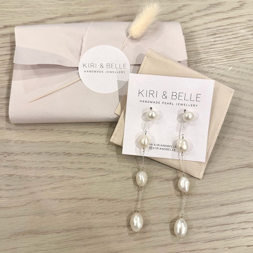 Pearl earrings